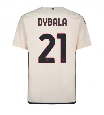 AS Roma Paulo Dybala #21 Bortedrakt 2023-24 Kortermet